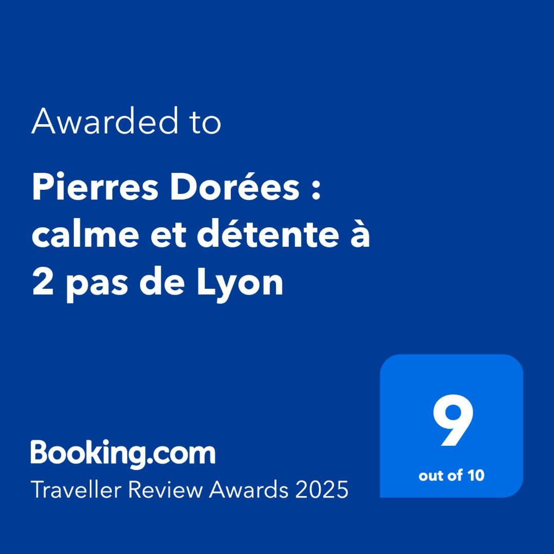 Pierres Dorees : Calme Et Detente A 2 Pas De Lyon Charnay  Exterior foto